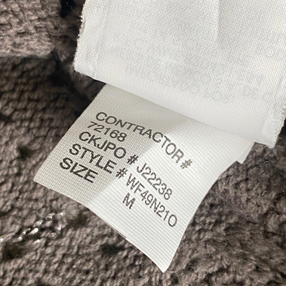 Calvin Klein  tunic sweater v-neck metallic thread Medium - Picture 12 of 13